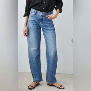 AYR "The Getup" Barrel Leg Jeans in "Bingo" wash